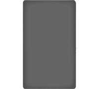 KLULK Lenzuolo Sotto Con Angoli Elasticizzati Singolo 100% Cotone Grigio 90 X 20