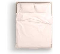 KLULK Parure Copripiumino Percalle Matrimoniale Rosa Cipra, Sacco 255 X 205 + 80