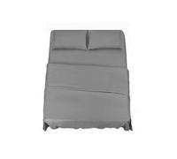 KLULK Set Lenzuola Completo Letto Matrimoniale Grigio, Lenzuolo Sotto Con Angoli