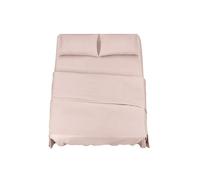 KLULK Set Lenzuola Completo Letto Matrimoniale Rosa, Lenzuolo Sotto Con Angoli +