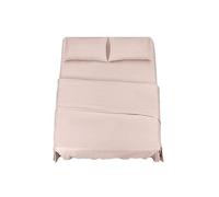 KLULK Set Lenzuola Completo Letto Matrimoniale Rosa, Lenzuolo Sotto Con Angoli + Lenzuolo Sopra + 2 Federe