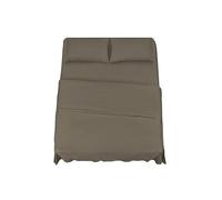 KLULK Set Lenzuola Completo Letto Matrimoniale Tortora, Lenzuolo Sotto Con Angoli + Lenzuolo Sopra + 2 Federe