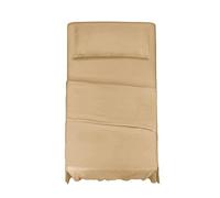 KLULK Set Lenzuola Completo Letto Una Piazza E Mezza Sabbia, Lenzuolo Sotto Con Angoli + Lenzuolo Sopra + Federa