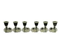 Kluson Revolution g-mount DieCast Tuners - 3 per lato, Nickel