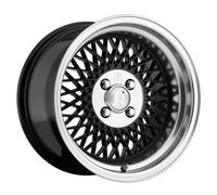 Klutch SL1 16x8 ET15 4x100 Nero lucido w/ Labbro lavorato