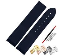 KLVN Cinturino in gomma da 20 mm 22 mm cinturino in silicone adatto per Omega Watch Band chiusura pieghevole estremità curva orologi da polso cintura, 22mm no buckle, Agata