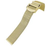 KLVN Cinturino in maglia intrecciata in acciaio inox, 20 mm, 21 mm, 22 mm, adatto per IWC Le Petit Prince Mark 18 Portofino Cinturino per orologio solido, 22mm, Agata