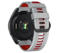 KLVN Cinturino per orologio per Garmin Forerunner 265/Forerunner 255/Vivoactive 4/Venu 3/Venu 2, cinturino di ricambio in silicone a sgancio rapido da 22 mm(Light Gray Red)
