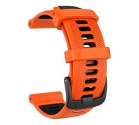 KLVN Per cinturino Garmin Forerunner 965/955/ 945/935, cinturini di ricambio in morbido silicone da 22 mm compatibili con Fenix 5/ Fenix 5 Plus/Fenix 6/ Fenix 6 Pro/Approach S60(Orange+Black