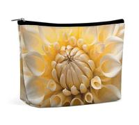 KLWQR Borsa per il trucco con dalia, impermeabile, con cerniera, organizer da viaggio per donne e signore, taglia unica