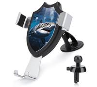 KLWQR Great White Shark Supporto per telefono da auto, supporto per telefono cellulare a mani libere, antiscivolo, ultra stabile, universale, compatibile con la maggior parte dei telefoni cellulari