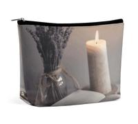 KLWQR Light A Candle - Trousse per trucchi impermeabile, con cerniera, organizer da viaggio per donne e signore, taglia unica