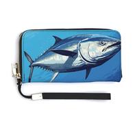 KLWQR Portafogli in pelle impermeabile con cerniera intorno alla pochette colorata tonno porta carte di credito pochette per donne signore