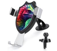 KLWQR Supporto per telefono da auto a forma di dinosauro colorato, supporto per telefono cellulare, antiscivolo, ultra stabile, universale, compatibile con la maggior parte dei telefoni cellulari