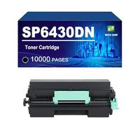 KLXFJ SP6430DN Cartuccia Toner con Chip Compatibile per Ricoh Aficio SP6430DN SP6400 SP6410 SP6420 SP6430C SP6440M SP6450 Stampante, Toner Ad Alta Resa,Black-10000 Pages