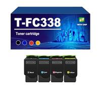 KLXFJ T-FC338 Cartuccia Toner Compatibile Per Toshiba E-STUDIO 338CS, 388CS E 388CP Stampanti, Toner Ad Alta Capacità.,4 colors-1 Set