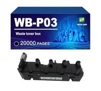 KLXFJ WB-P03 Contenitore Per Toner Di Scarto Compatibile Con Stampanti Per Konica Minolta C4700 C4750 C4790 C4795 C3750 C3100 C3110, Bizhub C25 C35 C35P, Capacità 20000 Pagine,WB P03-1 PACK