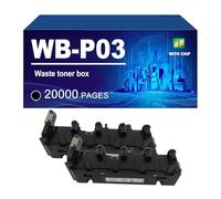 KLXFJ WB-P03 Contenitore Per Toner Di Scarto Compatibile Con Stampanti Per Konica Minolta C4700 C4750 C4790 C4795 C3750 C3100 C3110, Bizhub C25 C35 C35P, Capacità 20000 Pagine,WB P03-2 PACK