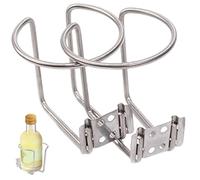 klxgMM Boat Cup Holder 2Pcs Stainless Steel Pontoon Cup Holders 3.15in Wall Holder with Open End Smooth Screw Mount for Marine RV Home Marine Holders for Boats
