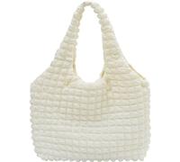 klxgMM Bottina per bocchetta per donne BASSO QUESTIONE PRESO CHRUP COMMERCIALE Minimalista Minimalista Borsa imbottita leggera per donne da viaggio Traveling Shopping Work White Quilted Tote Bags