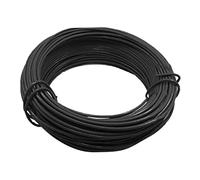 klxgMM Garden Wire Plant Twist Tie Plastic Coated Coil String Soft for Home Office Plant Fixing DIY Bonsai Flower Pot Support Strap Black Plastic Coated Garden Coil