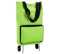 klxgMM Shopping Bag with Wheels Foldable 30L Grocery Bag with Wheels Oxford Cloth Shopping Portable Zipper Closure Reusable Waterproof Tote Trolley on