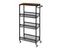 KLYDBMYT Carrello portaoggetti da cucina, scaffale portaoggetti per la casa, carrello piccolo multistrato da pavimento a pavimento, carrello portaoggetti multifunzionale per cestini di verdure