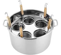 KLYDBMYT Cuocipasta in Acciaio Inox con cestello scolapasta, pentola da Cucina Versatile per Cucinare Noodles, Pasta e Cottura a Vapore, per Uso Domestico e al Ristorante (5 Fori)
