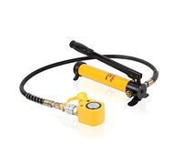 KLYDBMYT Kit martinetto Idraulico a Cilindro Basso Profilo da 10T FPY-10 Corsa 0,43" + Pompa idraulica Manuale CP-180 da 400 CC Kit di Alimentazione idraulica Porta