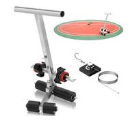 KLYDBMYT Máquina de marcado de Cinta con altura Ajustable, aplicador de carriles autoadhesivo de empuje Manual con rodillo de goma para marcado Manual de suelos