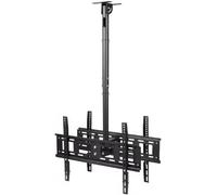KLYDBMYT Supporto per Monitor TV, Supporto telescopico per Montaggio a soffitto per TV da Esterno su Entrambi i Lati, per TV a Schermo Piatto da 32-75 Pollici (0,68-3 m)