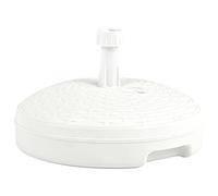 KLYEON Base Ombrellone per Sabbia/Acqua 20L Bianca Rattan in Plastica Accessori per ombrelloni