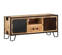 KLYEON Mobile Porta TV 110x31x46 cm in Legno di Mango Grezzo Multimedia Mobili