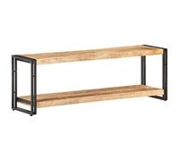 KLYEON Mobile Porta TV 120x30x40 cm in Legno di Mango Grezzo Multimedia Mobili