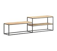 KLYEON Mobile Porta TV 180x30x50cm in Legno di Mango Grezzo Multimedia Mobili