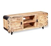 KLYEON Mobile Porta TV in Legno Grezzo di Mango 120x30x50 cm Multimedia Mobili