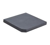 KLYEON Piastra di Peso per Ombrellone Nera in Granito Quadrata 25 kg Accessori per ombrelloni