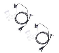 Klykon Auricolari walkie talkie a 1 pin da 2,5 mm con PTT e microfono, compatibili con Motorola Talkabout T200, T200TP, T260, T402, T460, MR350R, tubo acustico nascosto per radio a 2 vie (nero, 2)