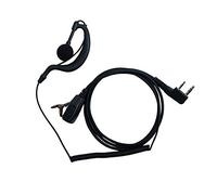 Klykon Kenwood - Auricolare con microfono, a 2 pin a G con microfono, compatibile con Baofeng UV-5R BF-888S BF-F8HP BF-F9 UV-82 UV-82HP UV-82C Kenwood Walkie Talkies 2 vie radio