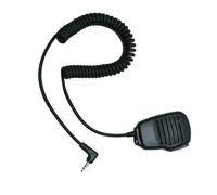 Klykon Microfono altoparlante da spalla compatibile con Yaesu/Vertex FT-60R VX-1R VX-2R VX-3R VX-5R, clip girevole a 360° in acciaio inox, PTT laterale, jack audio da 3,5 mm