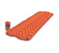 Klymit - Materassino gonfiabile statico a V isolato per campeggio, escursionismo leggero e viaggi zaino in spalla, materassino per il freddo, spessore 6,3 cm, sabbia coyote