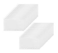 KLYNGTSK 30 Pezzi A6 Formato 6 Fori Raccoglitore in PVC Tasca per Raccoglitore 6 Fori Cerniera Borsa a Fogli Mobili Trasparente Per Cancelleria, Contanti