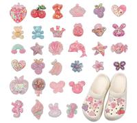 KLYNGTSK 32Pz Fibbie Scarpe Decorative in Resina, Accessori Decorativi per Sandali Resina Accessoria Scarpa Decorativa Buttons Scarpe DIY Scarpa Creativa Accessoria Cartoni Animati Accessori Sandali