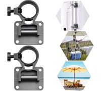 KLYNGTSK Supporto per Ombrello in Lega di Alluminio, Staffa per Ombrello da Pesca Porta Ombrello Regolabile a 360 Gradi Universale Portaombrelli Regolabile Staffa a Pesca per Parasole, Ombrell