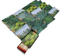 KM - Fiammiferi per barbecue, camino e candele, 10 cm, diversi motivi, tropicale, 20 pz