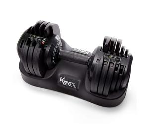 KM-Fit Manubrio regolabile 25 kg, 18 livelli, home gym