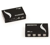 KM SYNCHRONIZER USB - 4 PORTE Con CAVO - Il Mouse Attraversa Gli Schermi Dei PC