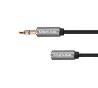 KM1230 Jack 3.5 Tappo stereo del cavo - 3.5 Presa stereo 1.8M Kruger e Matz Basic
