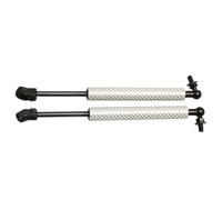 KMAGE 2 Pezzi per VW per Tiguan 2007-2019, Cofano Anteriore, Ammortizzatori A Gas, Supporto E Smorzatore Ammortizzatori Cofano Motore(Silver Carbon Fiber)