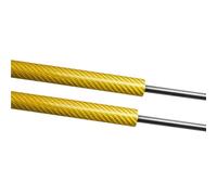 KMAGE 2 Pezzi per VW per Tiguan 2007-2019, Cofano Anteriore, Ammortizzatori A Gas, Supporto E Smorzatore Ammortizzatori Cofano Motore(Yellow Carbon Fiber)